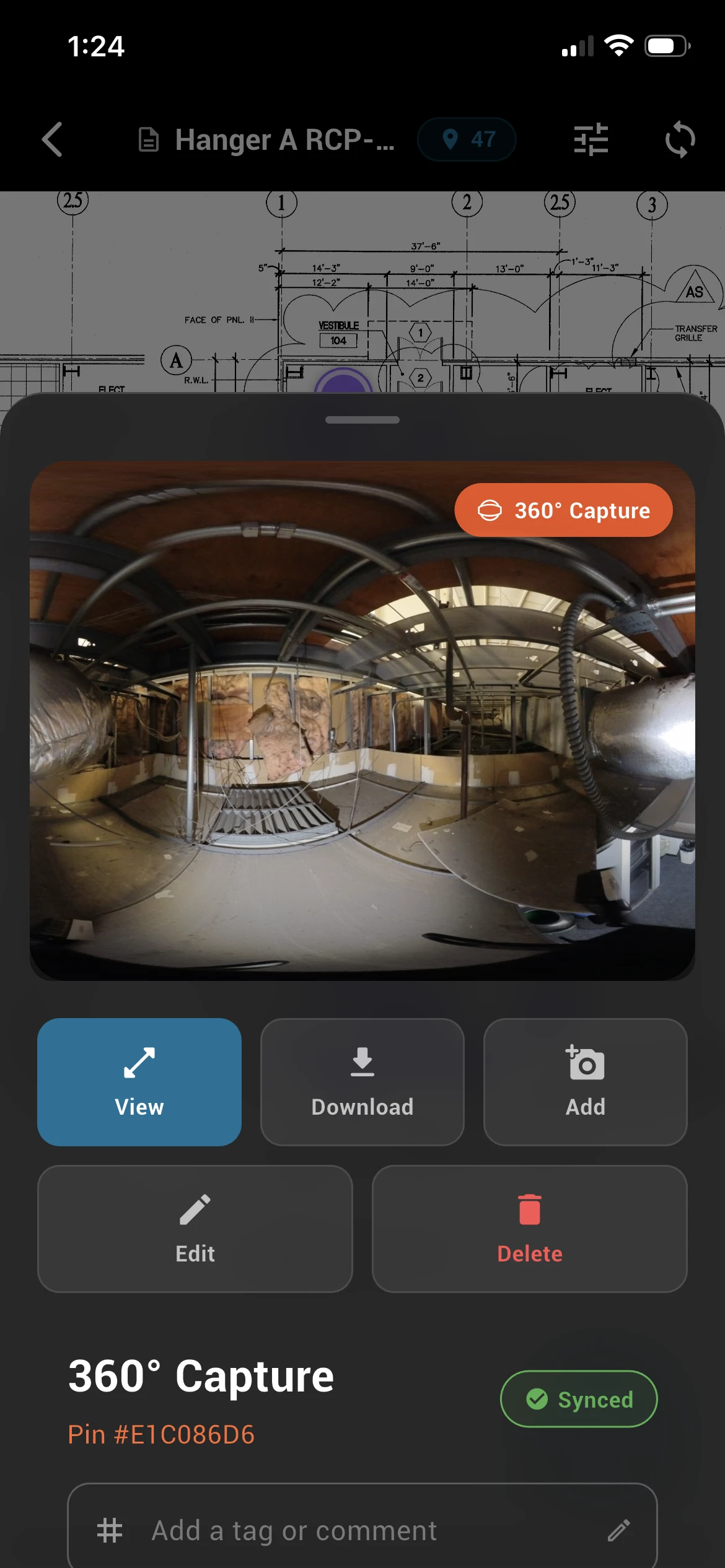 FIELD 360° Capture view
