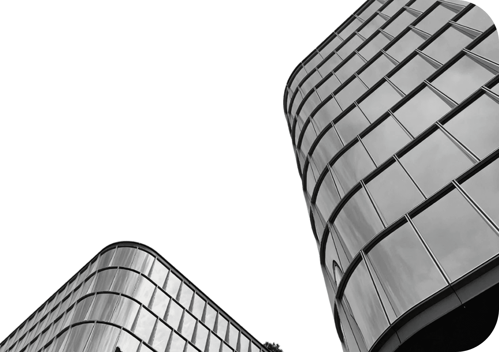 Modern glass building